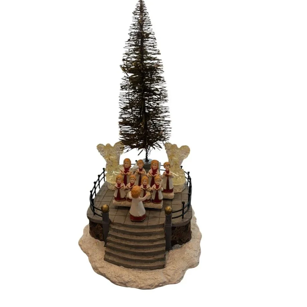Winter Valley Animated Choir & Tree Christmas Decoration With Lights & Motion